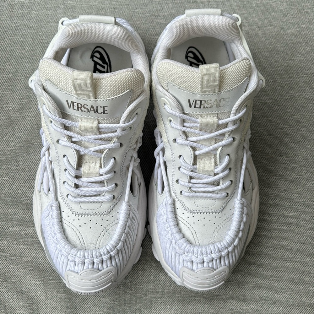 Versace White Mercury Sneakers NWOT Sz.8